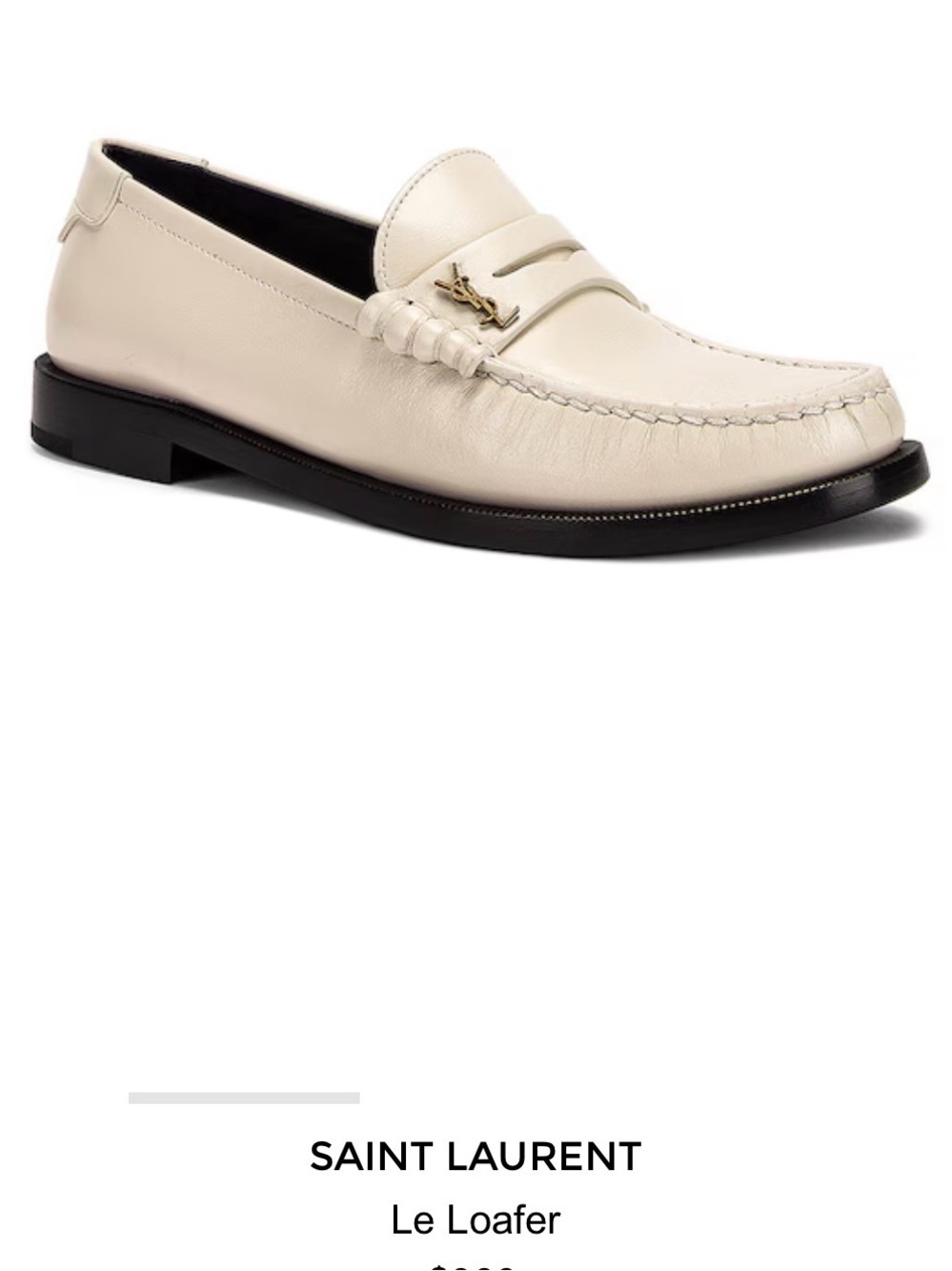 Spectacular nearly new Saint Laurent summer loafer